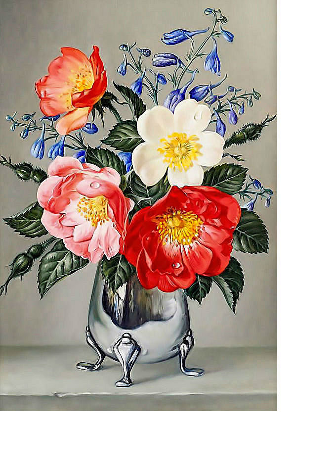 Букет - цветы в вазе, цветы, розы - оригинал