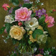 Схема вышивки «Boque de flores.»