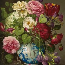 Схема вышивки «Boque de flores.»