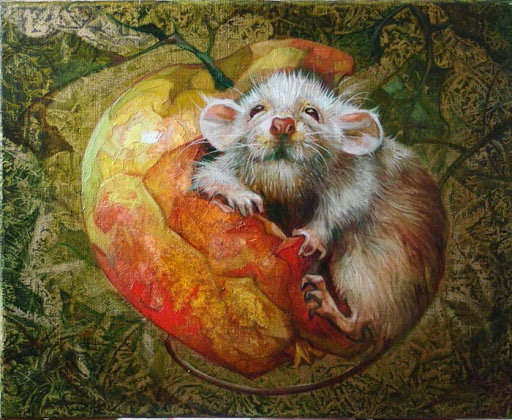мышь худ. Н.Смолина - мышь, живопись - оригинал
