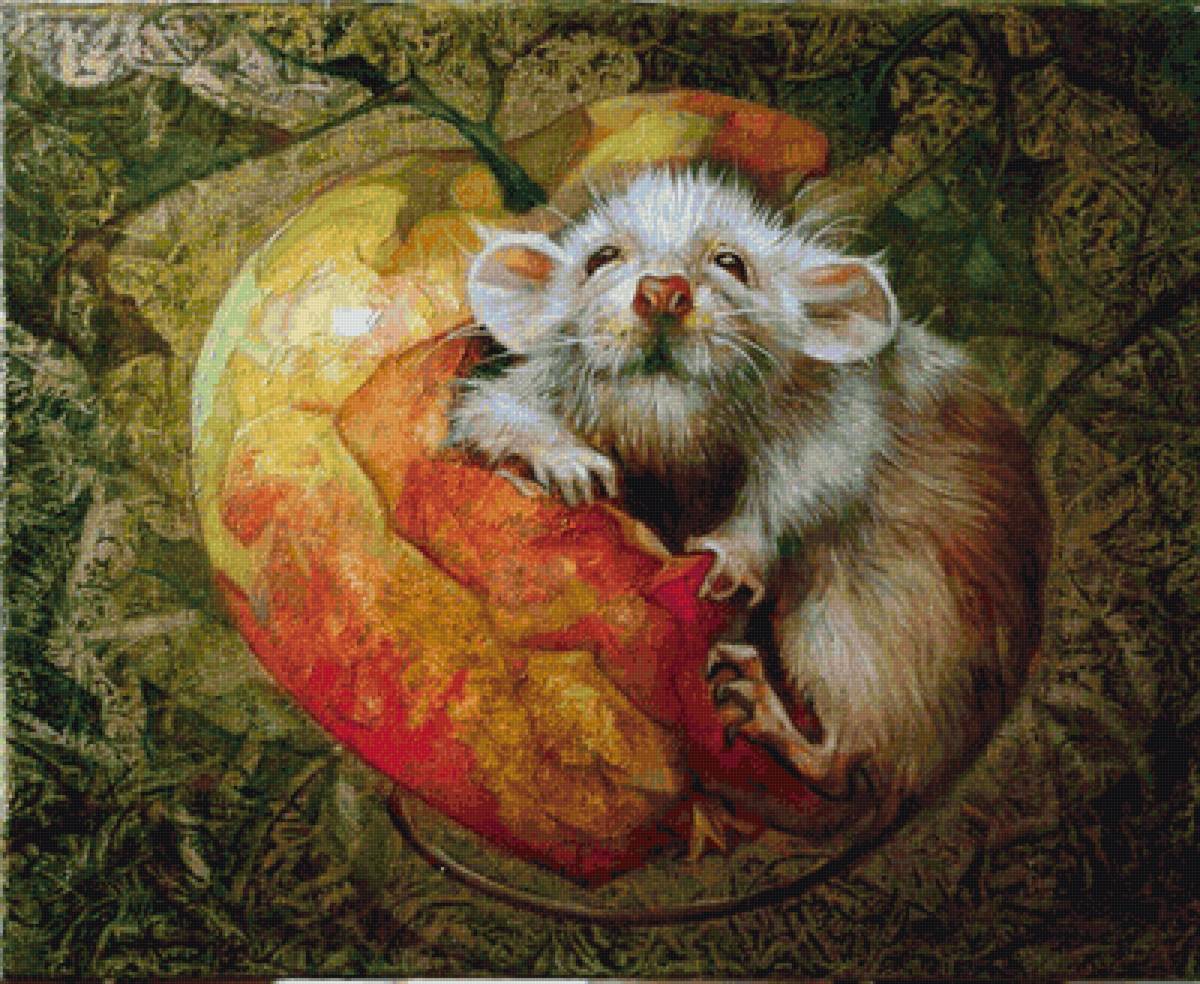 мышь худ. Н.Смолина - мышь, живопись - предпросмотр