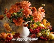 Схема вышивки «осенний букет»