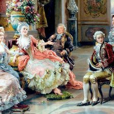 Схема вышивки «dame»