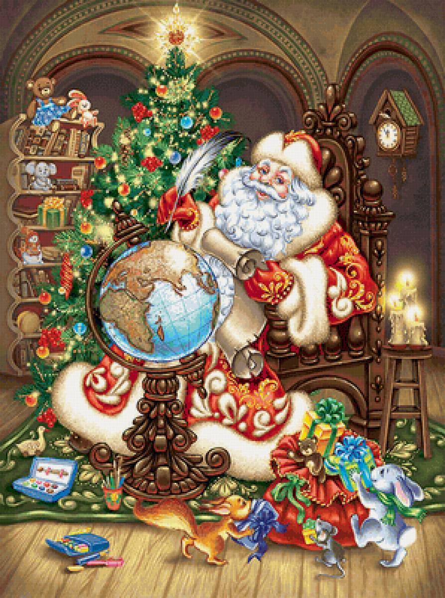 Дед Мороз - новый год, дед мороз, елка - предпросмотр