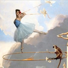 Схема вышивки «балерина»