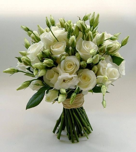 Букет на цветной канве - цветы, букет - оригинал