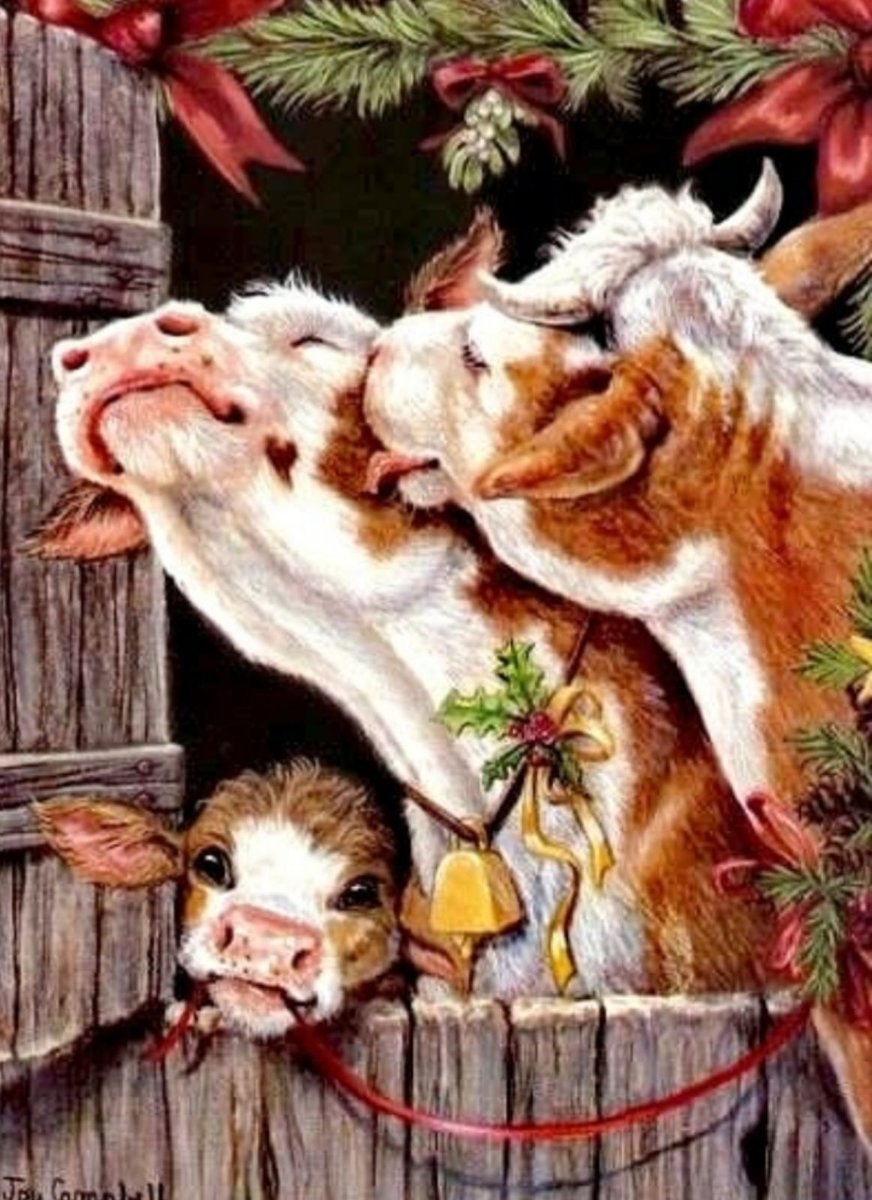 Год Быка. Семья. Коровы - оригинал