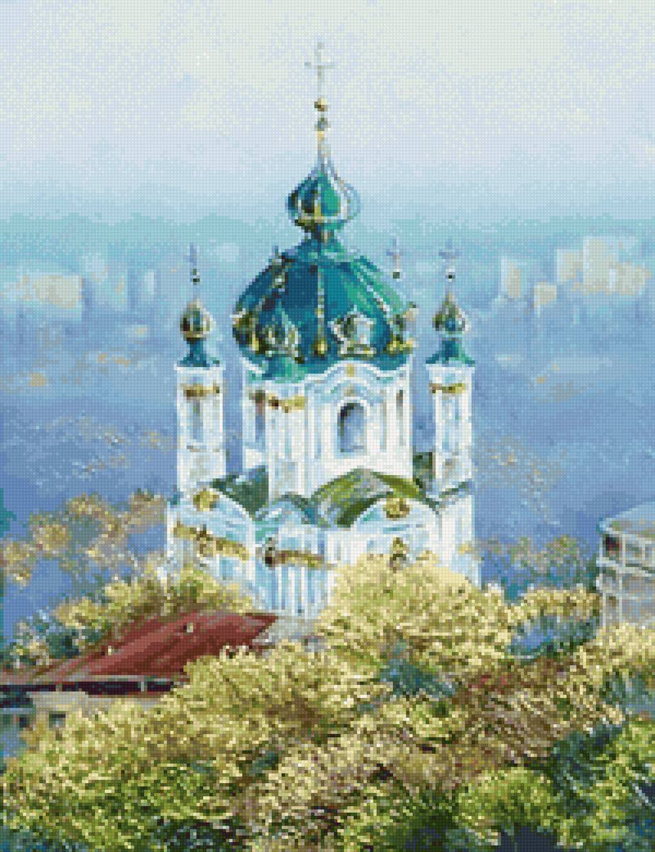 Андреевская церковь, осень - осень, киев, церковь, андреевская церковь, андреевская - предпросмотр
