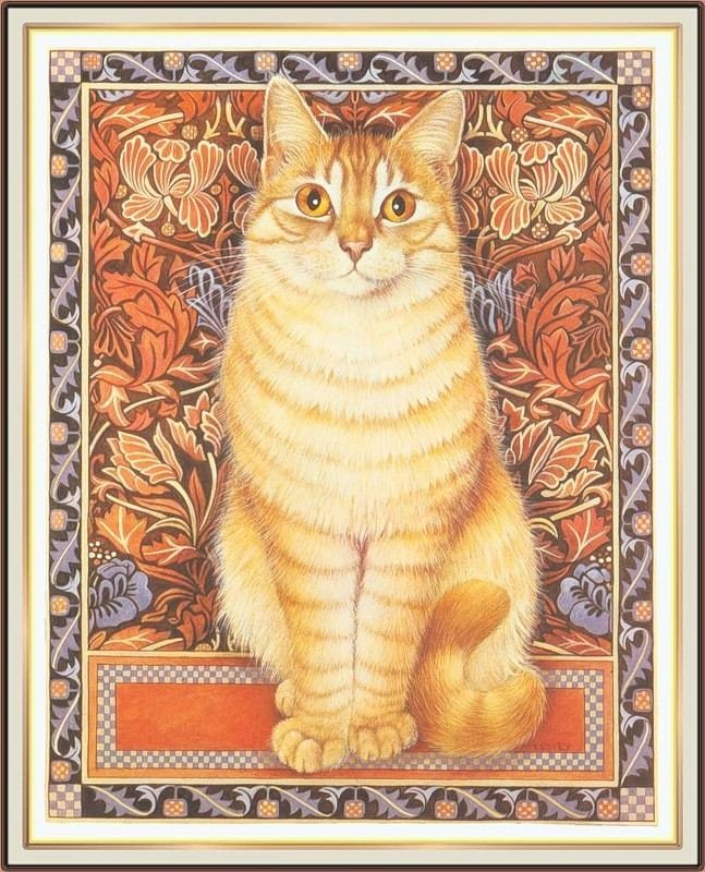 Рыжий котик - котик, иллюстрация, животное - оригинал