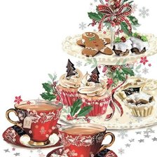 Схема вышивки «Yule Tea»
