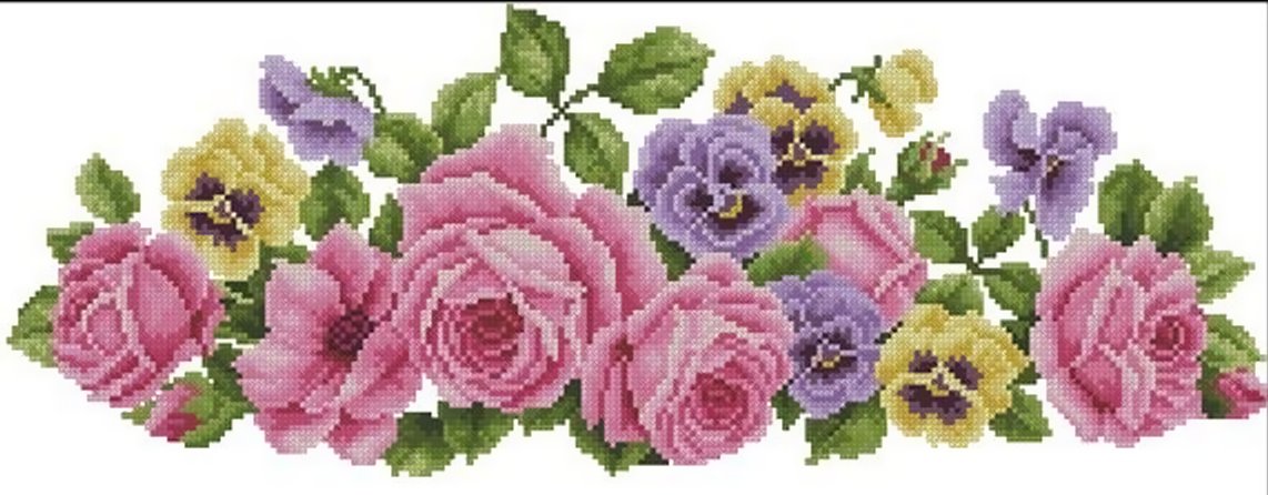 ВИНТАЖНЫЕ ЦВЕТЫ - старинные схемы - оригинал