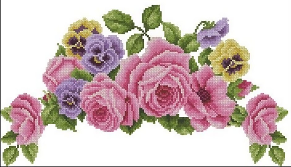 ВИНТАЖНЫЕ ЦВЕТЫ - старинные схемы - оригинал