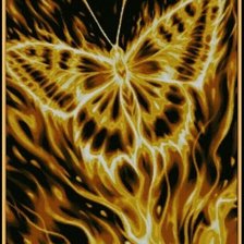 Схема вышивки «Огненная бабочка»