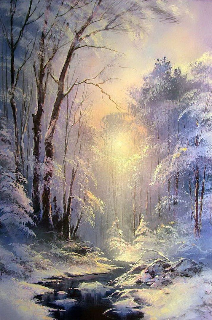 Зимний лес - солнце, мороз, зима, лес - оригинал