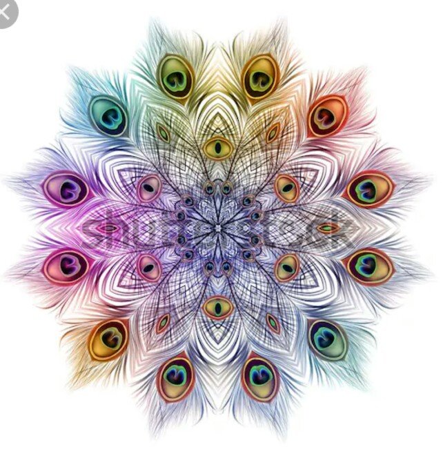 Павлин падушка - перо павлина - оригинал