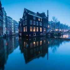 Амстердам сумерки