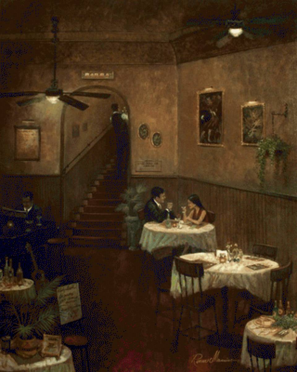 РУАН МАЙНИНГ. В КАФЕ ВДВОЁМ ЗА СТОЛИКОМ СИДИМ. - здания, помещения - предпросмотр