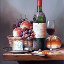 Схема вышивки «вино»