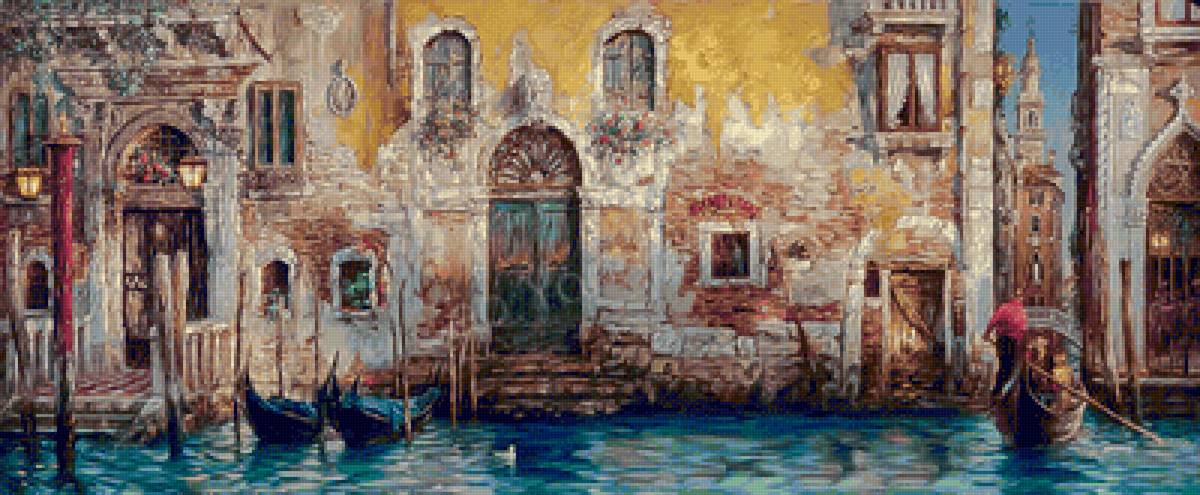 Morning Venice. - cao yong painter.scenary.cityscape.people. - предпросмотр