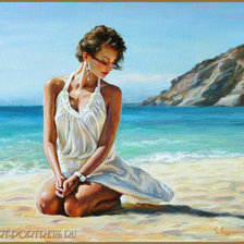 Схема вышивки «mujer»