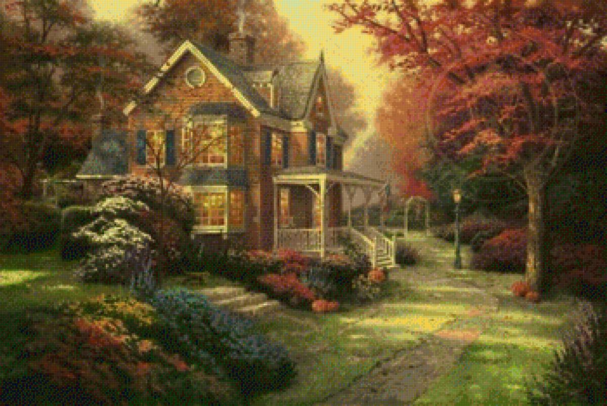 Victorian Autumn,  Thomas Kinkade - предпросмотр
