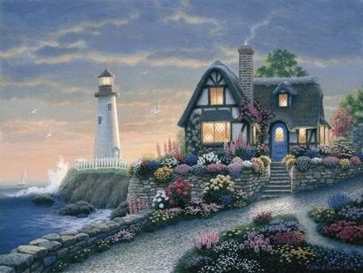 Lighthouse Overlook by Richard Burns - оригинал