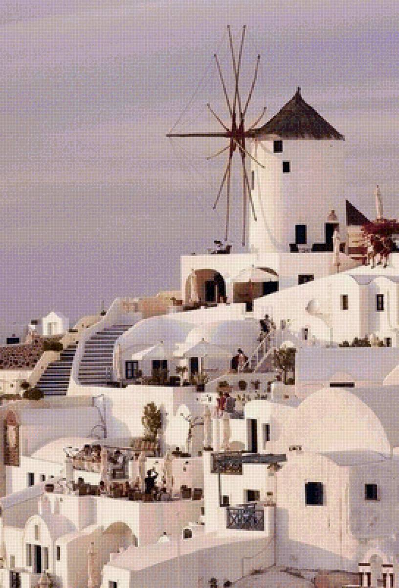 Белый город - пейзаж, дом, город - предпросмотр