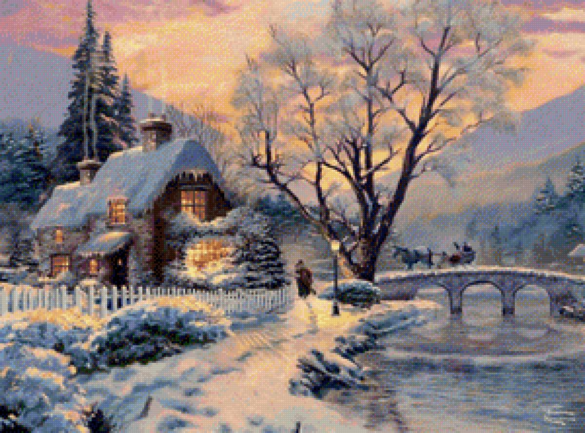 Thomas Kinkade cottage - предпросмотр