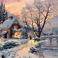 Thomas Kinkade cottage