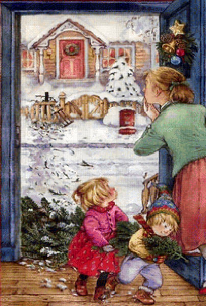 Новый год - люди, дети - предпросмотр