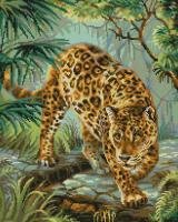 Схема вышивки «Леопард»