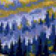 Предпросмотр схемы вышивки «ГОРНЫЙ ПЕЙЗАЖ» (№2249093)
