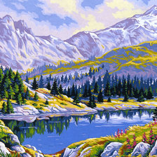 Схема вышивки «ГОРНЫЙ ПЕЙЗАЖ»