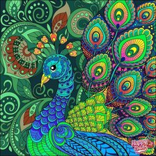 Схема вышивки «ПАВЛИН»