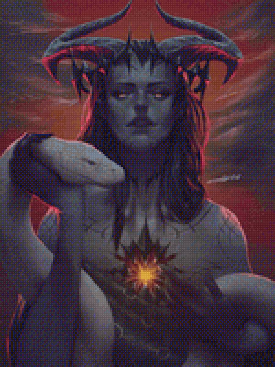 Лилит - змея, девушка, легенда, демон, фэнтези - предпросмотр