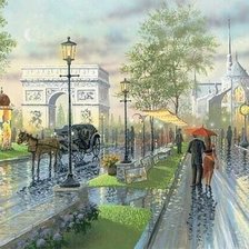 Схема вышивки «пейзаж»