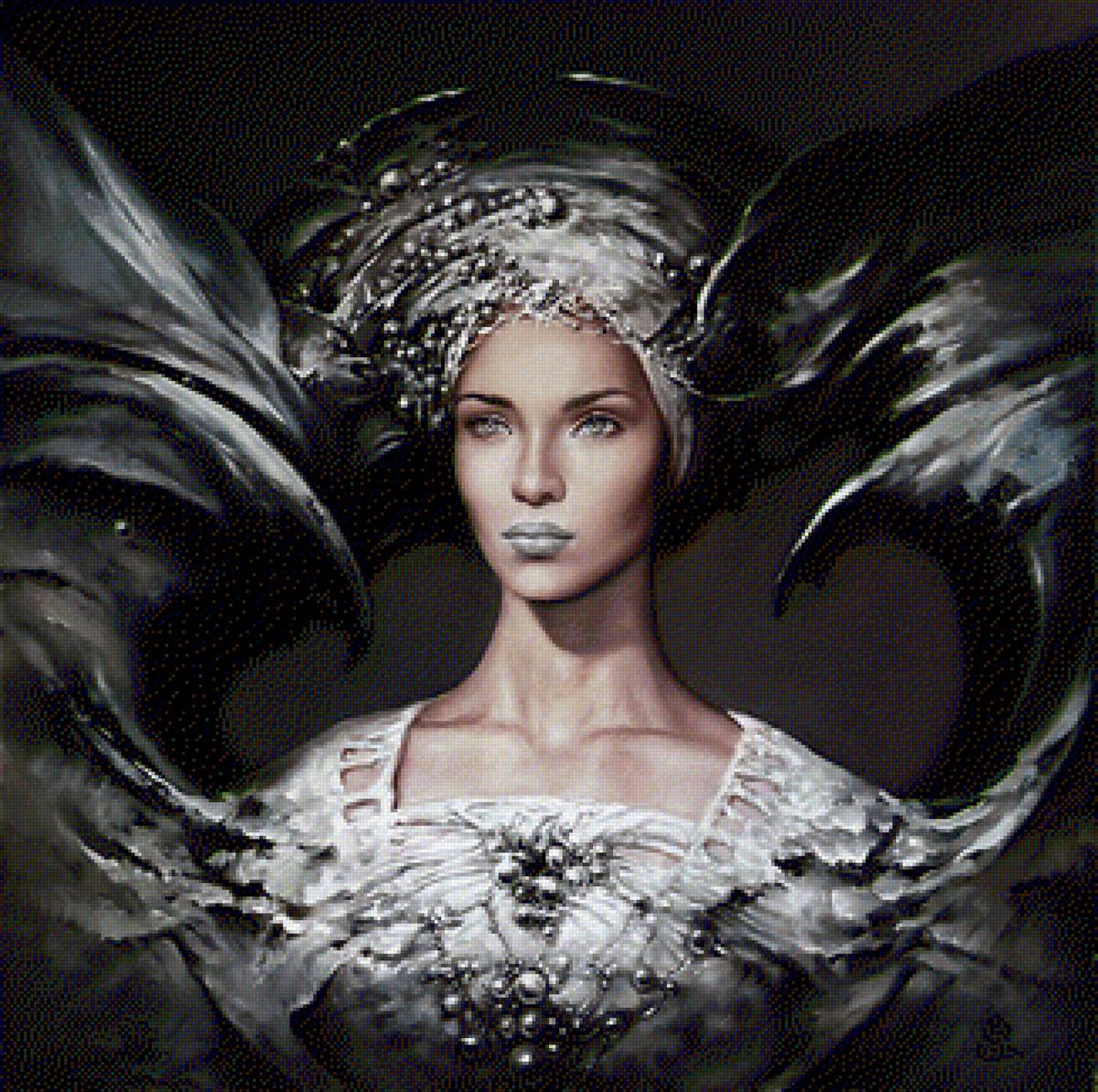 валькирия - картина, девушка, кароль бак, валькирия - предпросмотр