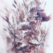 Схема вышивки «Птичка на цветке»