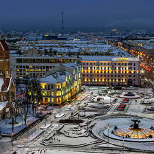 Схема вышивки «Зимний Минск»