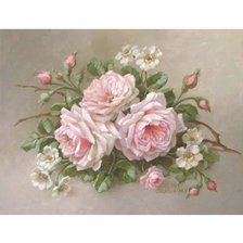 Схема вышивки «rosas»