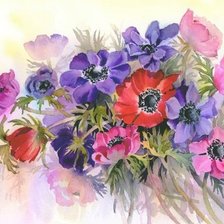 Схема вышивки «Anemones»