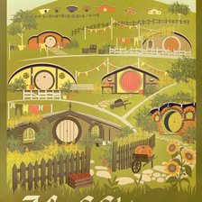 Схема вышивки «Хоббитон»