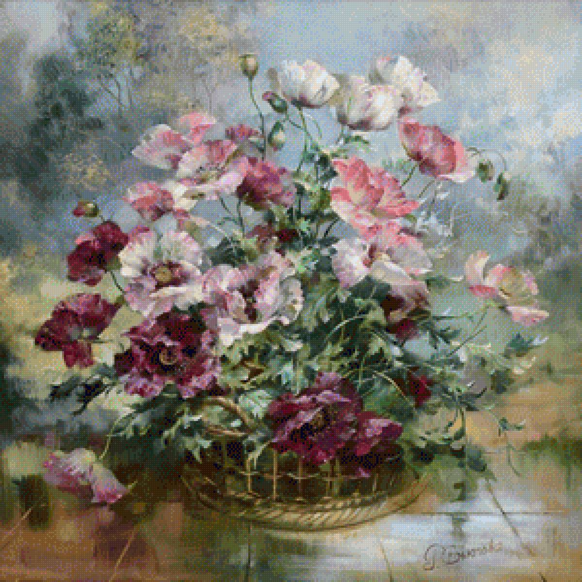 Натюрморт 3 Вьюгова - маки, акварель, натюрморт - предпросмотр