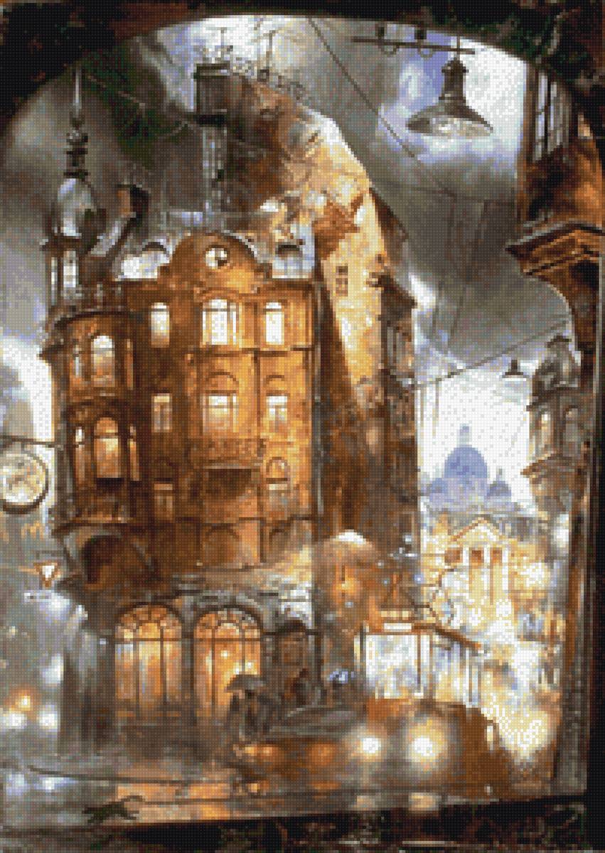 Ночной город от ново слобода - улица, город, ночь - предпросмотр