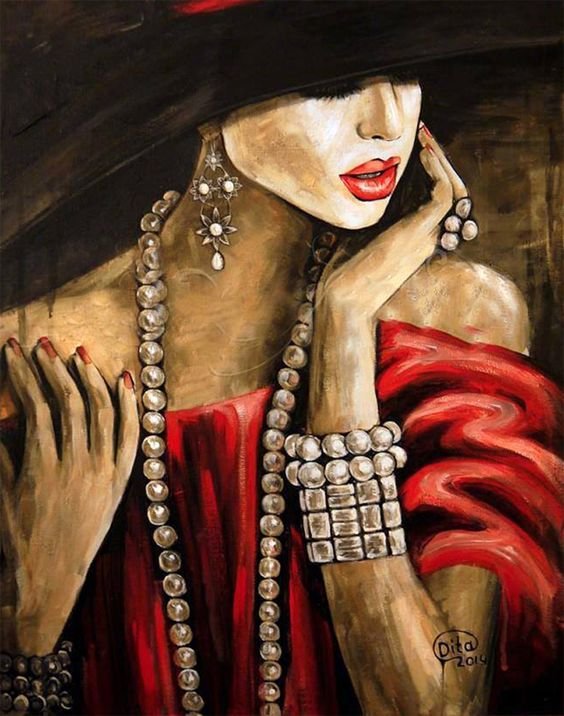 Жемчужина - женщина, жемчуг, лицо, люди, девушка - оригинал