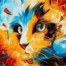 Схема вышивки «Кот»