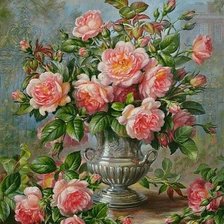 Схема вышивки «amor por las rosas»