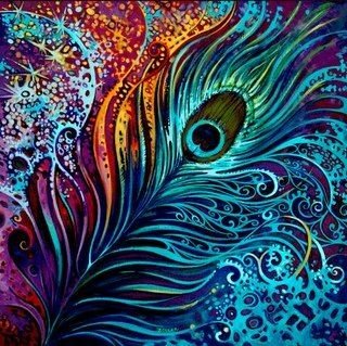 Перо павлина - оригинал