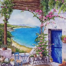 Схема вышивки «terraza»