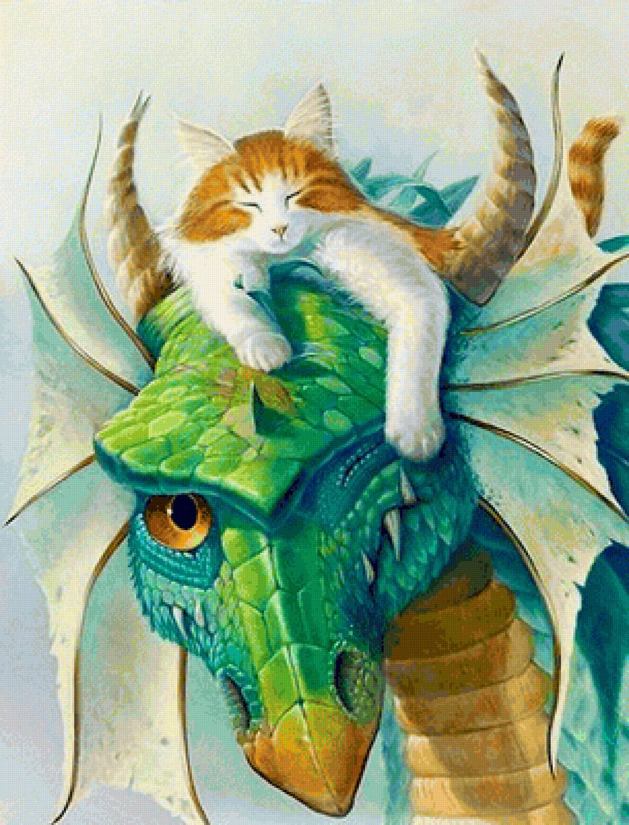 №2252484 - кошки, сказки, дракон - предпросмотр